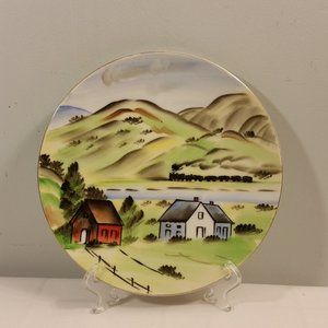 Vintage hand painted Plate